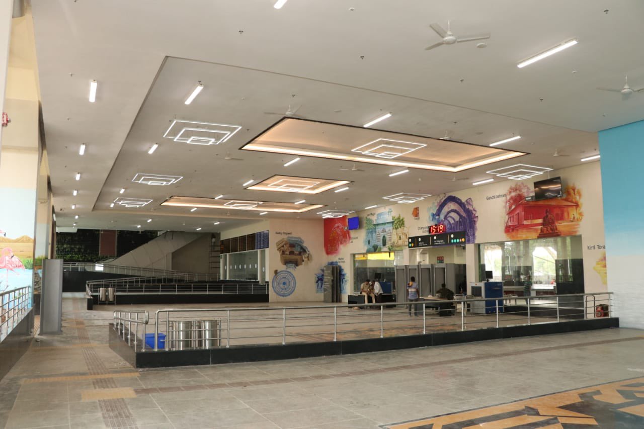 Gandhinagar Railway Station Gujarat Inside Photos