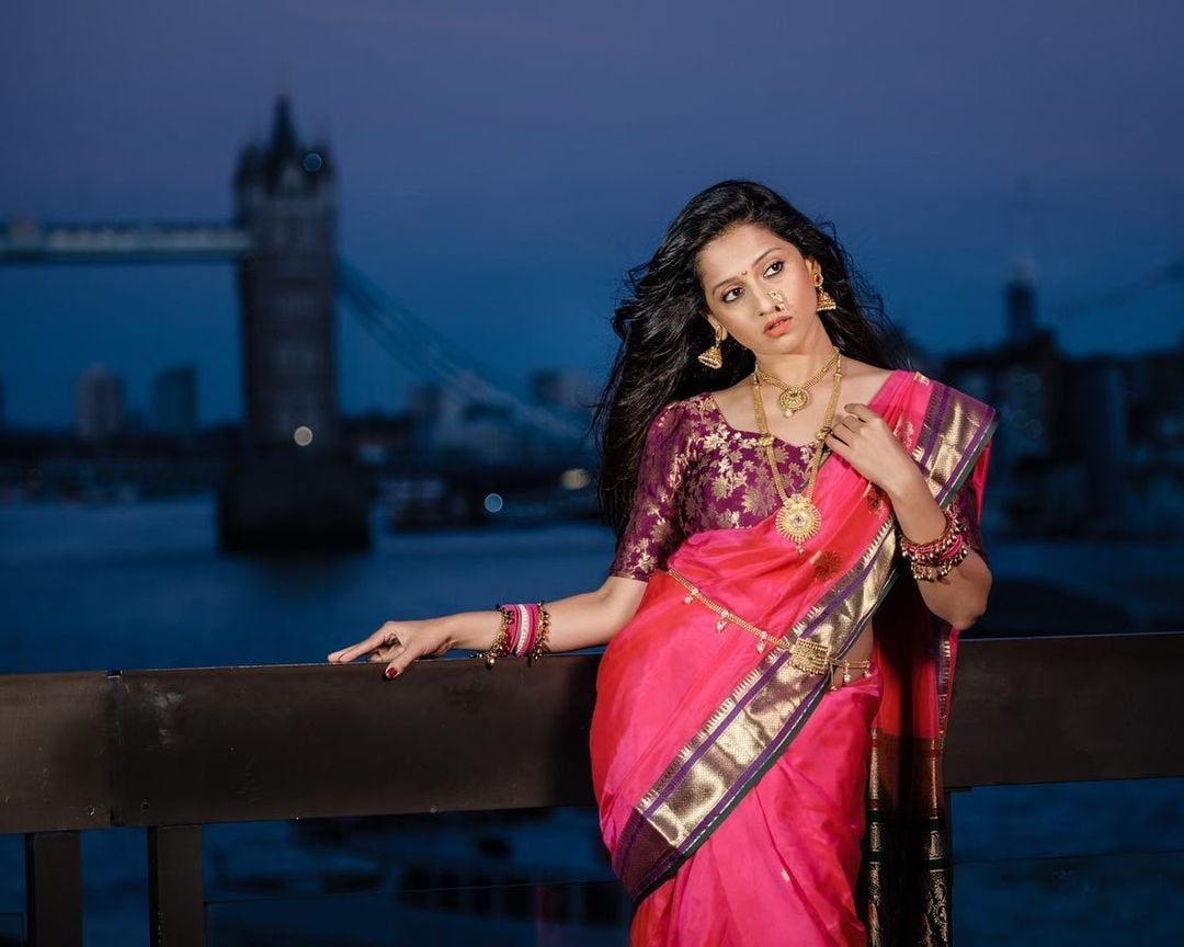 Maharashtrian saree on the streets of London