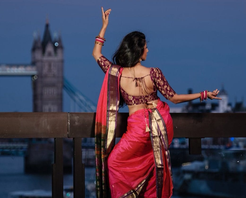 Maharashtrian saree on the streets of London