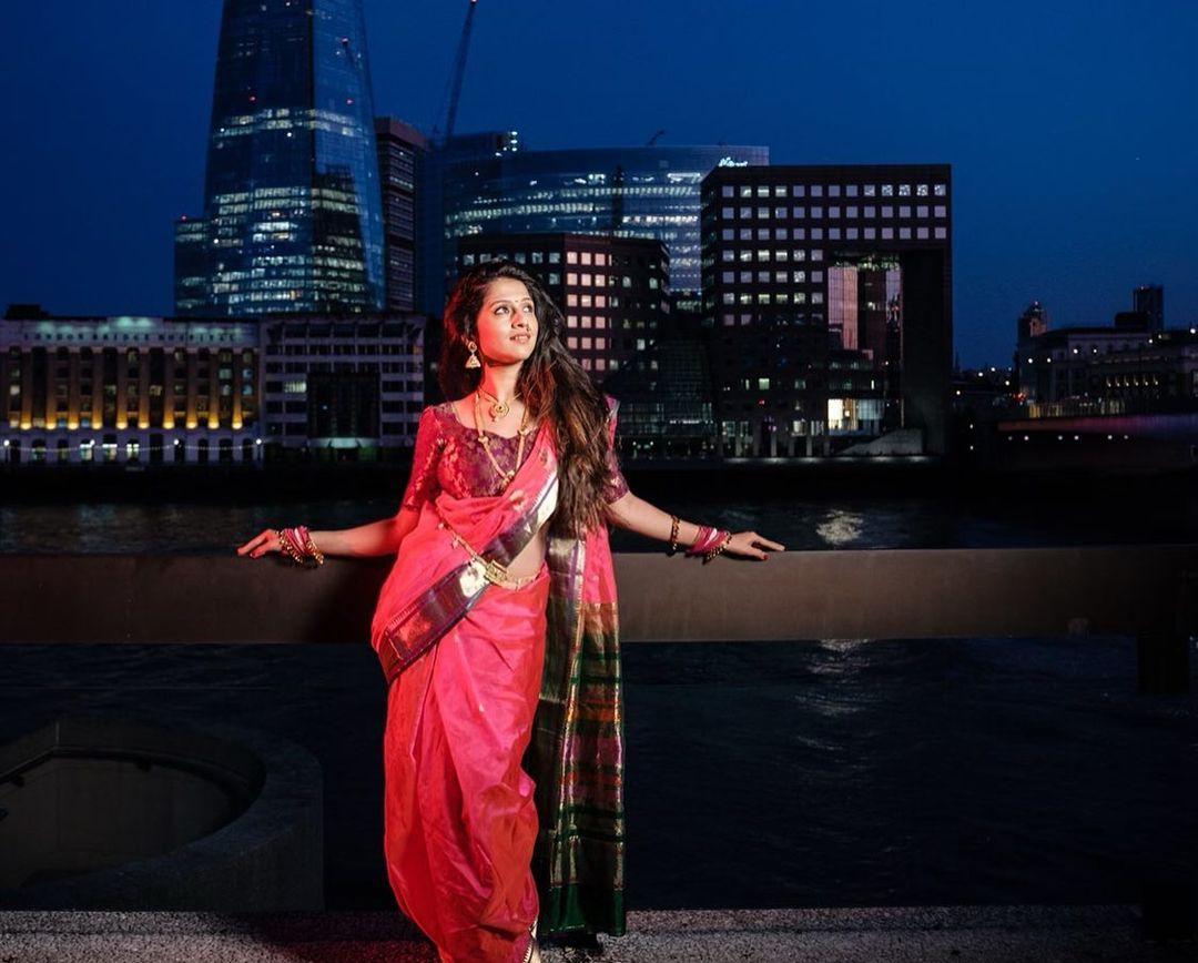 Maharashtrian saree on the streets of London