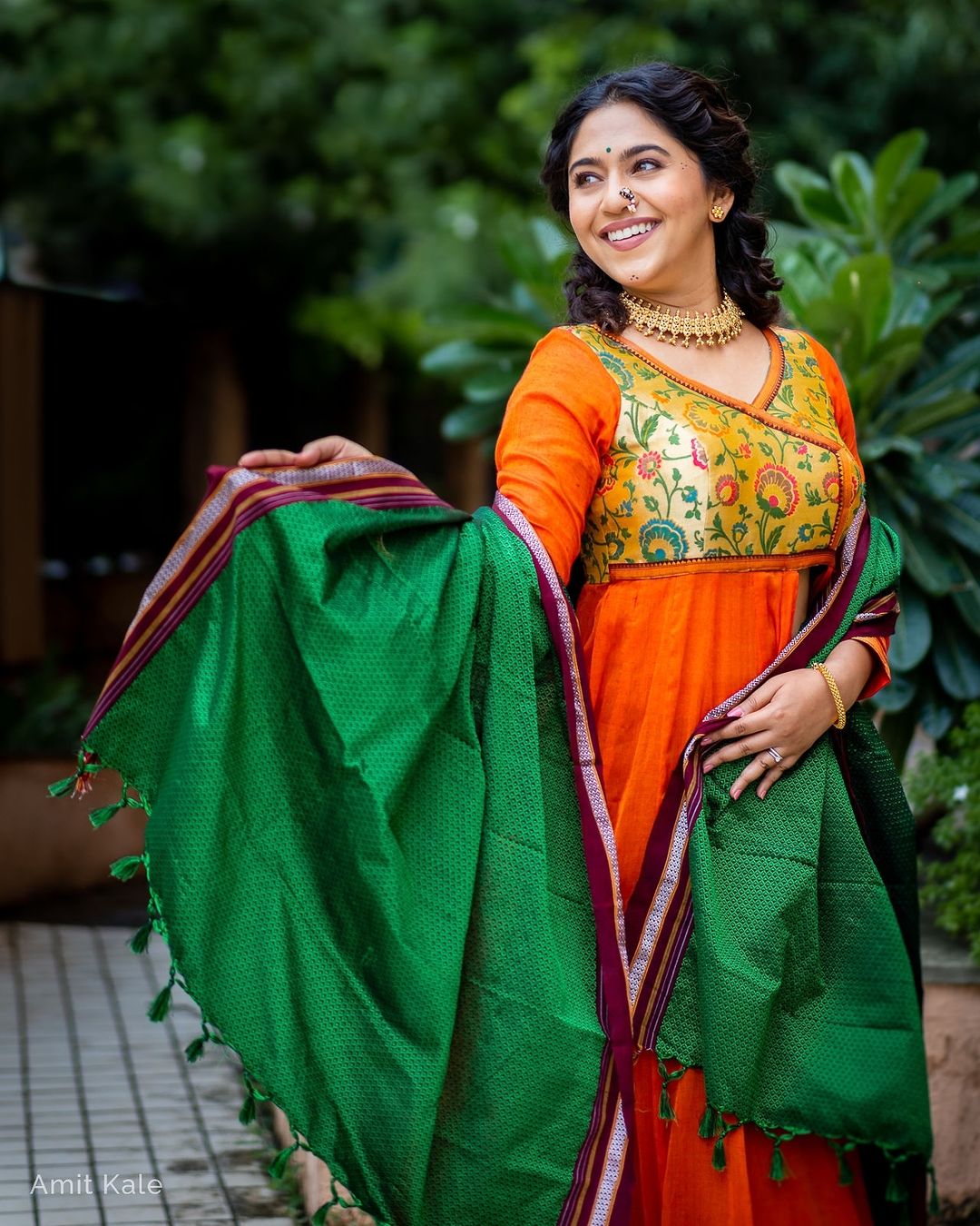 Mrunmayee Deshpande Rao Pretty Photos Traditional Look