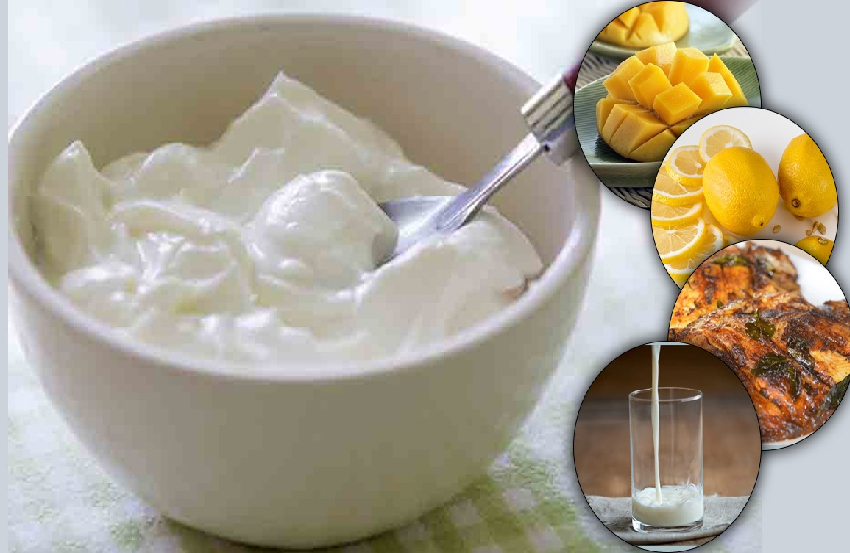 never eat this foods with curd it can be harmful for your health