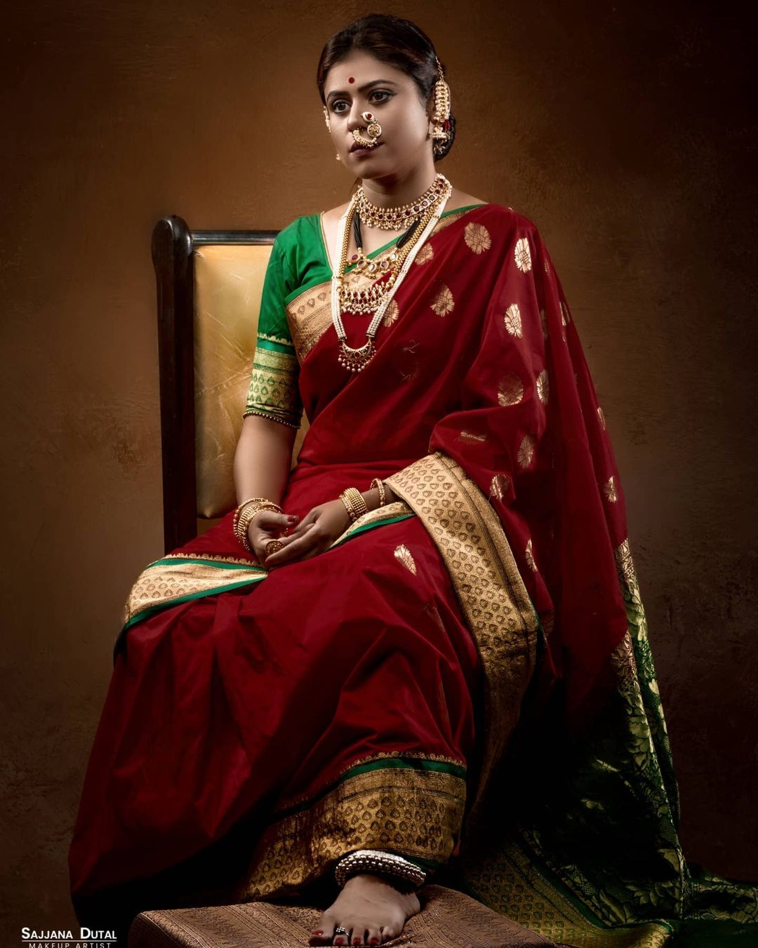 Ashvini Mahangade Traditional Maharashtrian Look Photos