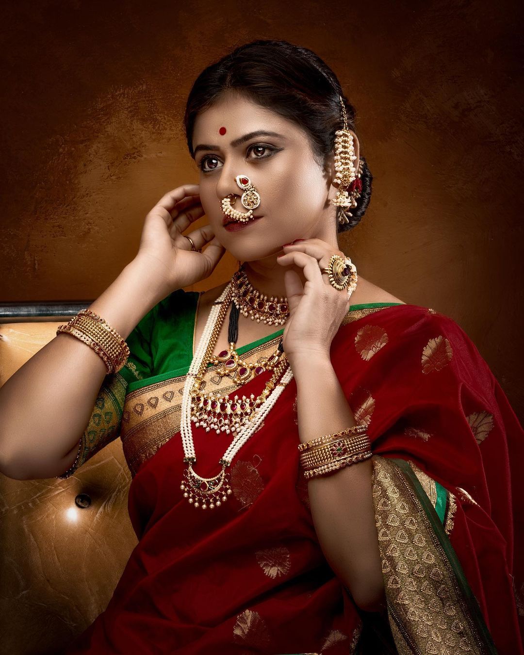 Ashvini Mahangade Traditional Maharashtrian Look Photos