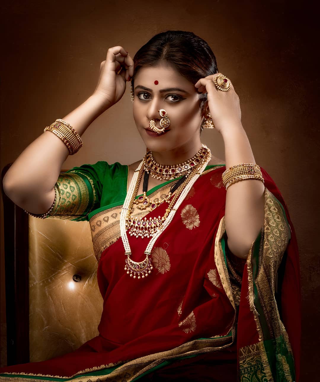 Ashvini Mahangade Traditional Maharashtrian Look Photos