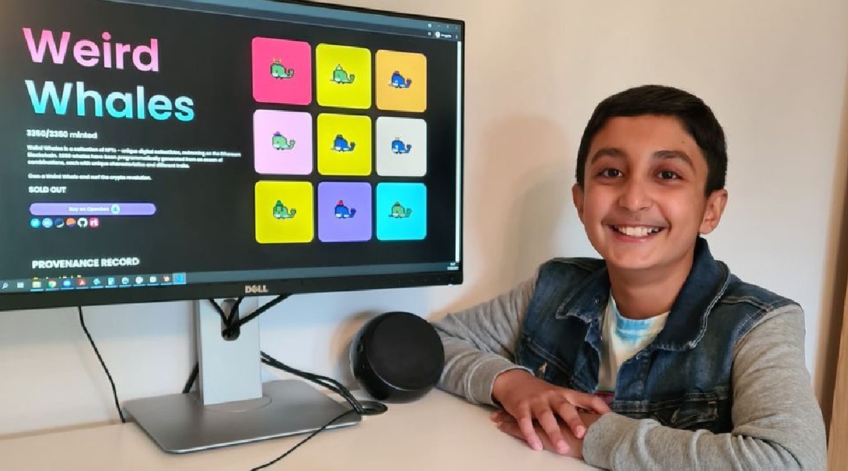 12 year old benyamin ahmed makes 290000 pound sterling by selling pixelated digital whale emojis | २ कोटी ९३ लाख ३८ हजार ७९८ रुपये &#39;या&#39; १२ वर्षीय मुलाने सुट्यांमध्ये घर बसल्या बसल्या ...