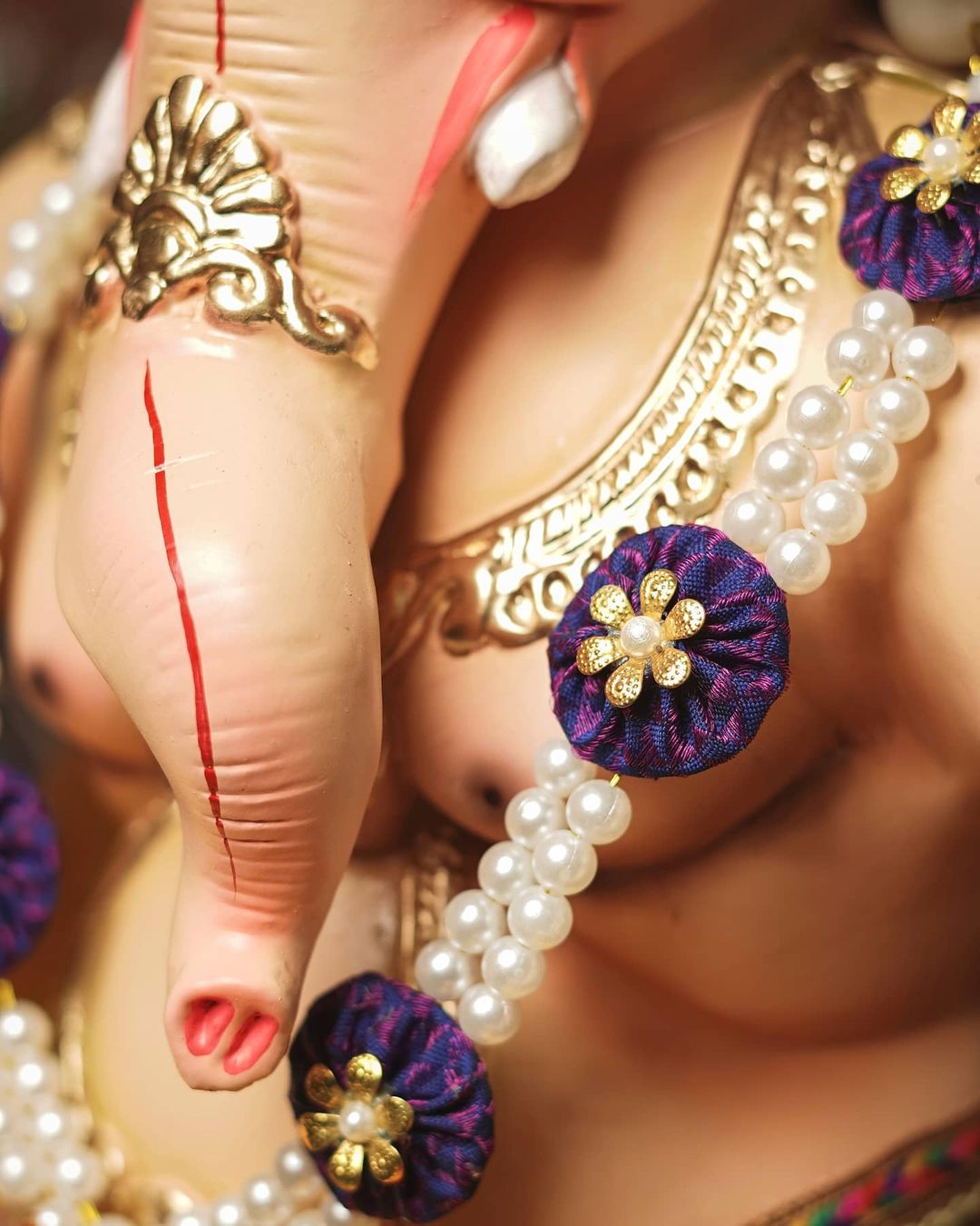 Ganpati Khun Handmade Khun Fabric Jewellery Set Photos