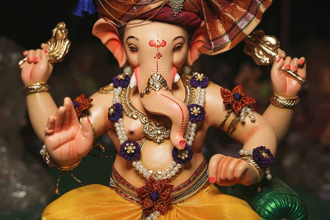 Ganpati Khun Handmade Khun Fabric Jewellery Set Photos