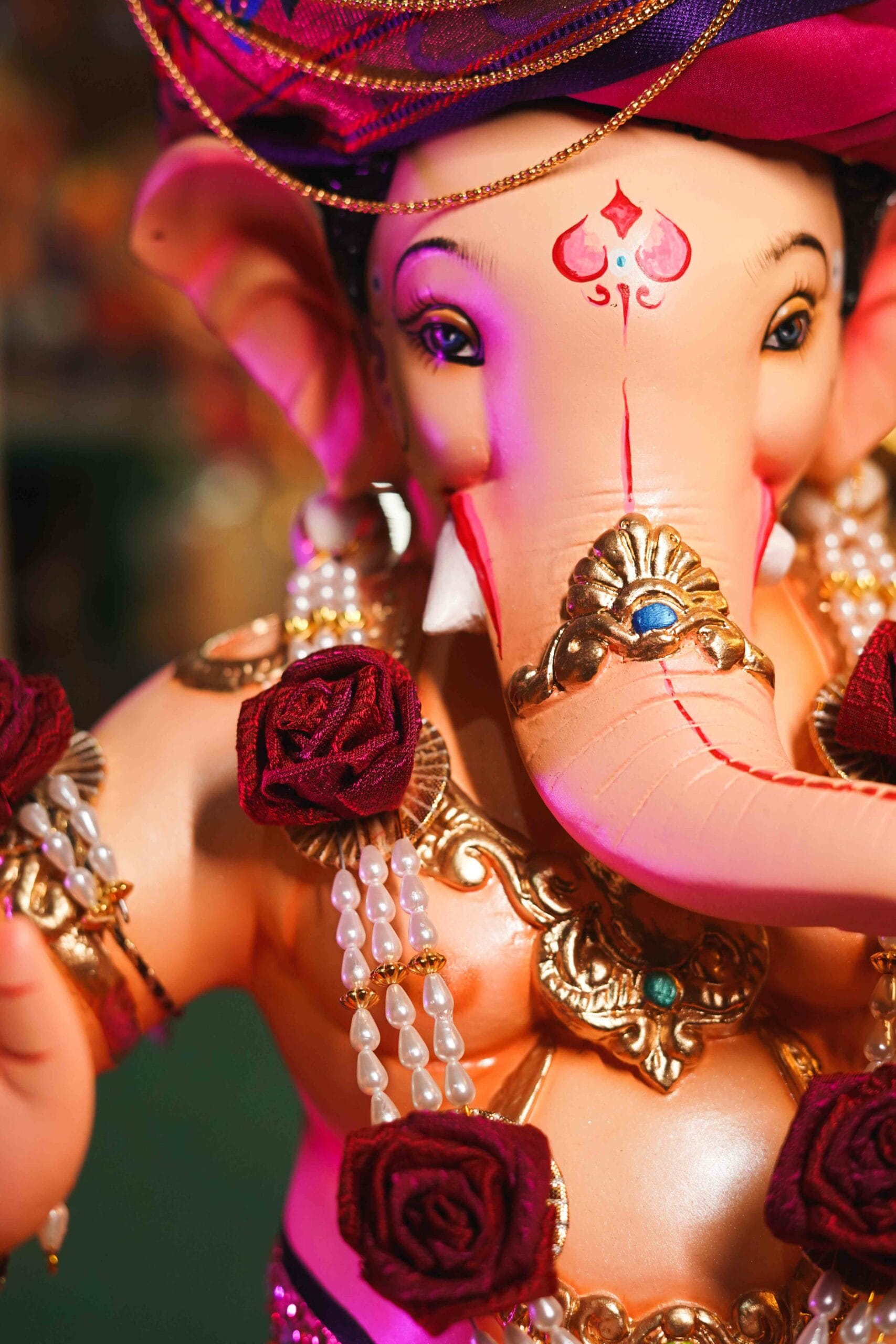 Ganpati Khun Handmade Khun Fabric Jewellery Set Photos