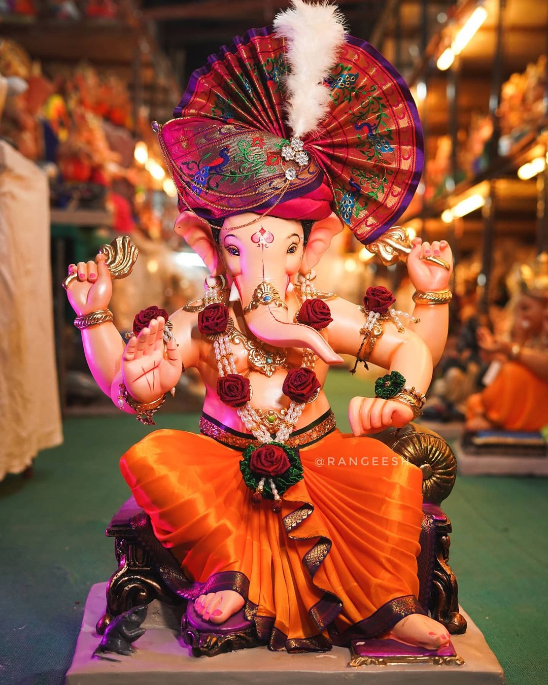 Ganpati Khun Handmade Khun Fabric Jewellery Set Photos