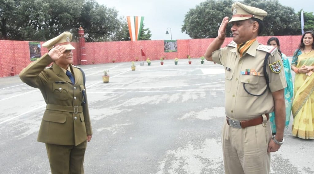 ITBP officer as he salutes daughter