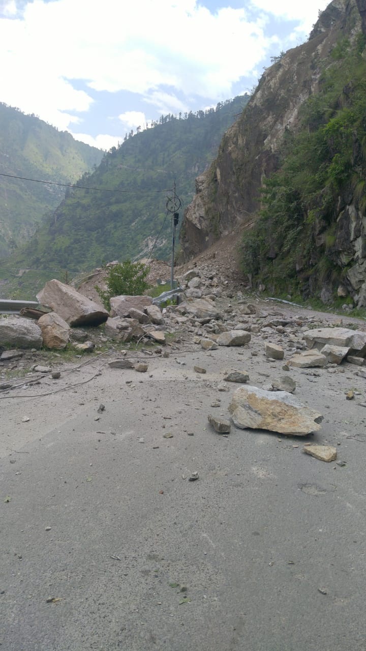 Landslide in Kinnaur Several feared trapped
