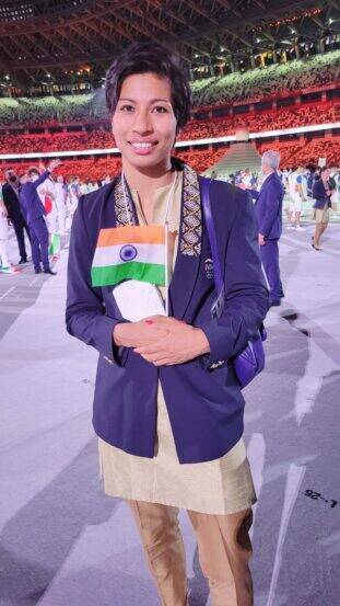 watch photos lovelina confirmed medalin olympics goverment started work of road towards her home