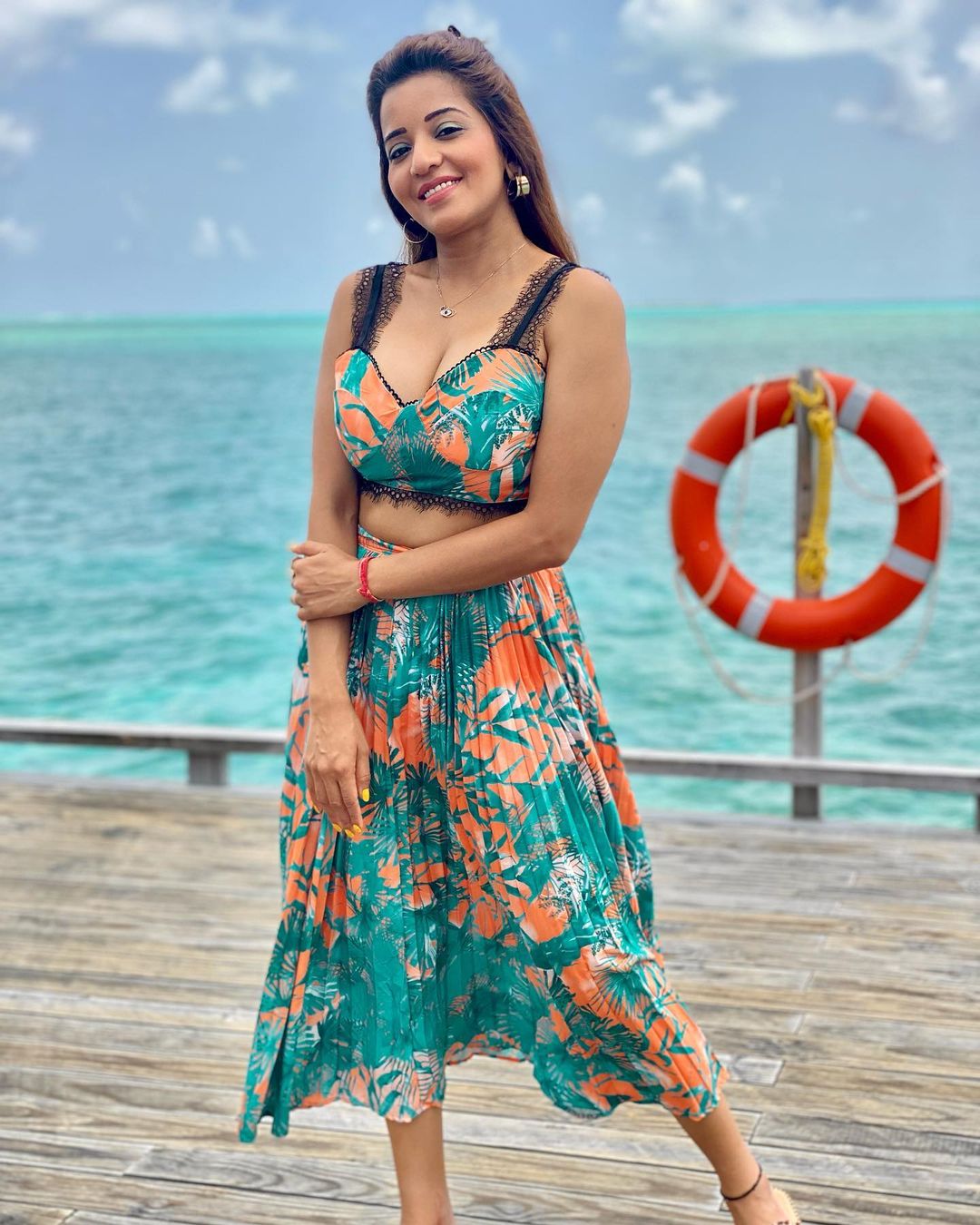 Monalisa Maldives Vacation Hot Bold Bikini Look