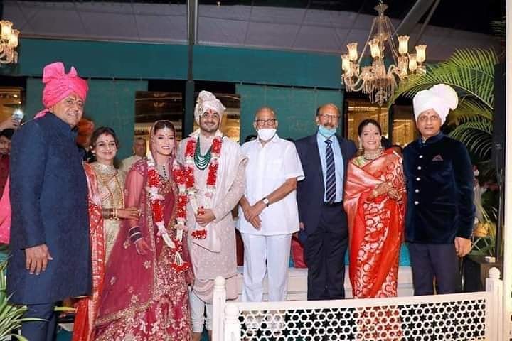 Sharad Pawar Family Shrinivas Pawar Daughter Mithila Pawar Wedding Photos Bangalore