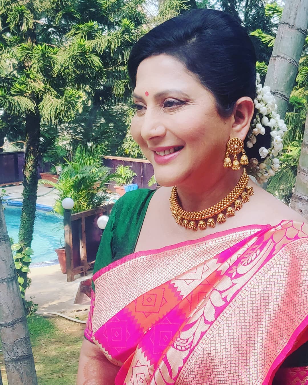 Nivedita Ashok Saraf Saree Collection Hansagamini Photos