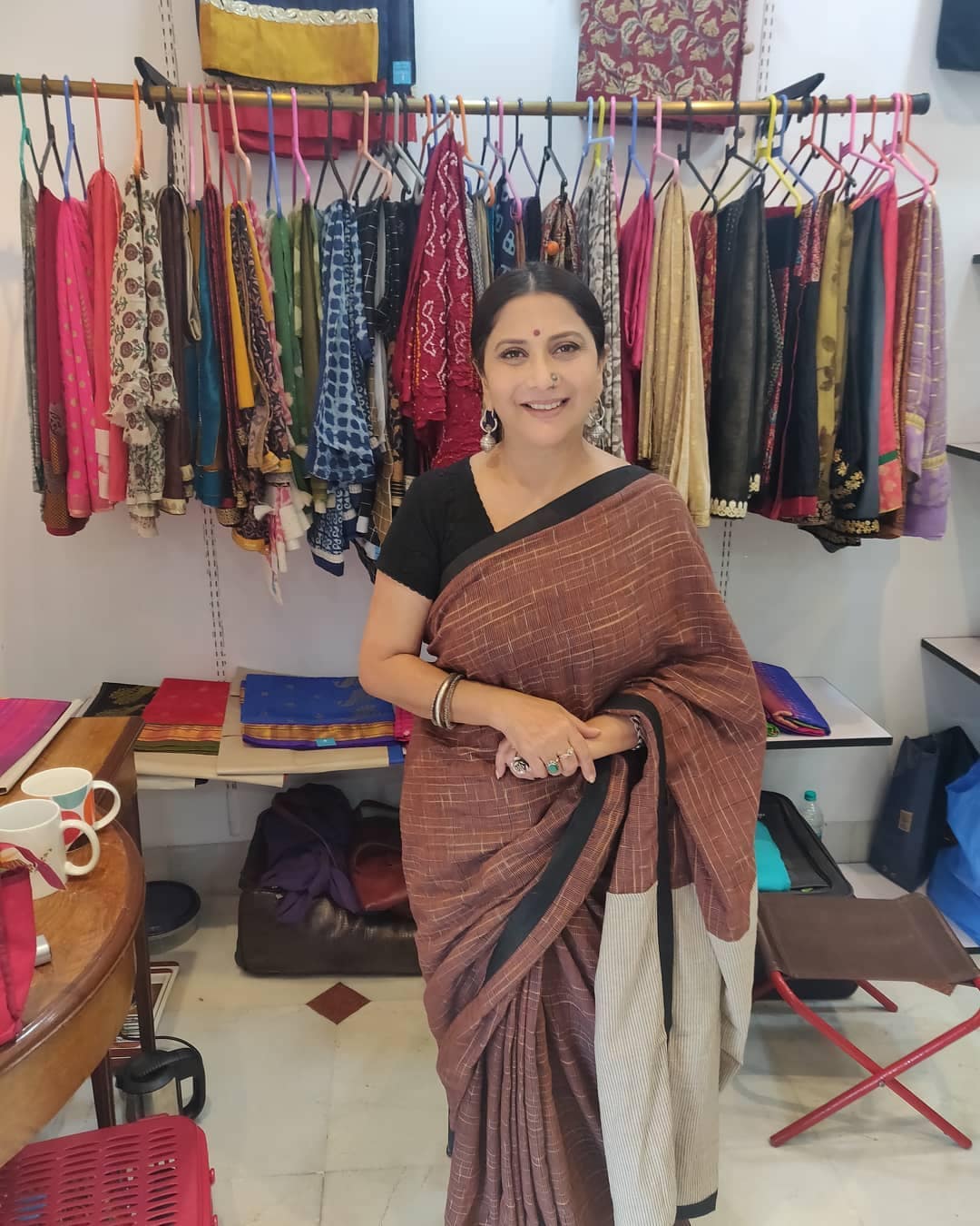 Nivedita Ashok Saraf Saree Collection Hansagamini Photos