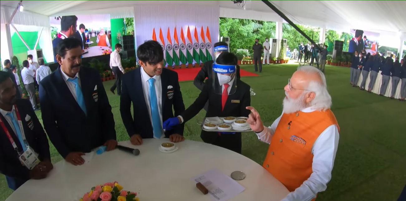 Prime Minister Narendra Modi Indian Olympians Tokyo Olympics 2020