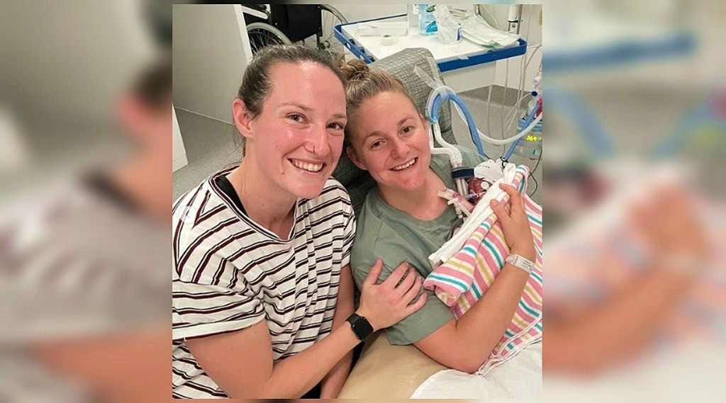 cricketer megan schutt and partner jess holyoake blessed with a baby girl