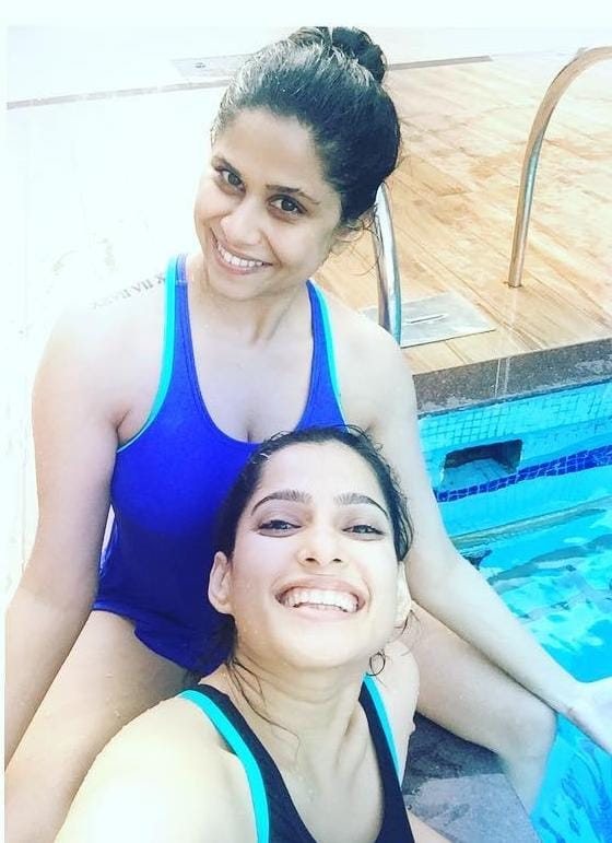 Actress Sai Tamhankar shoulder tattoo and other four tattoos meaning and connection with husband Ameya Gosavi