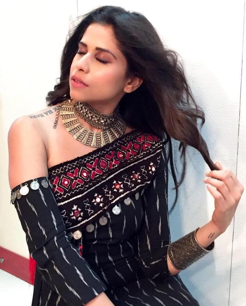 Actress Sai Tamhankar shoulder tattoo and other four tattoos meaning and connection with husband Ameya Gosavi