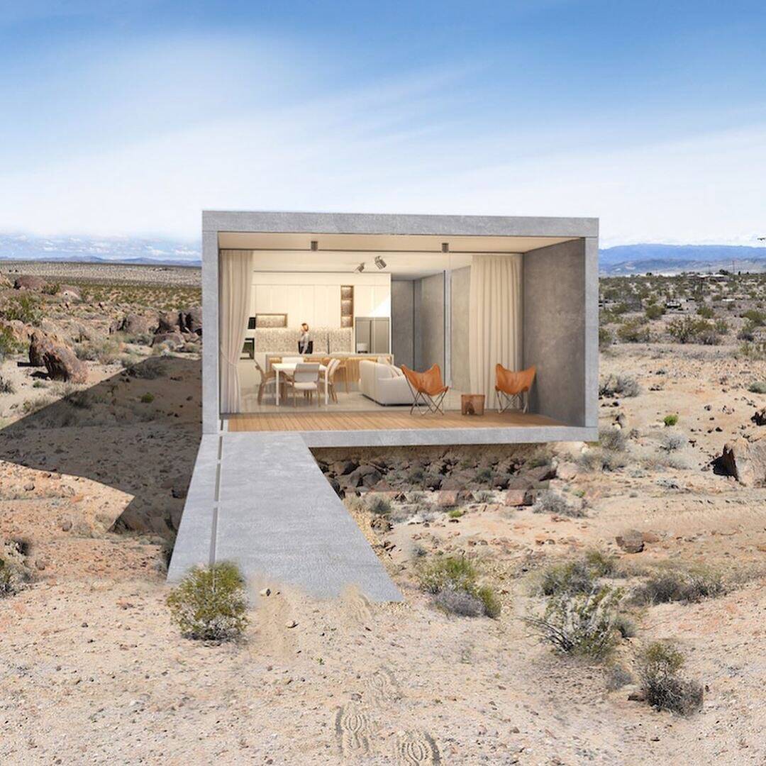 El Cemento Uno Remote House In The Middle Of Mojave Desert