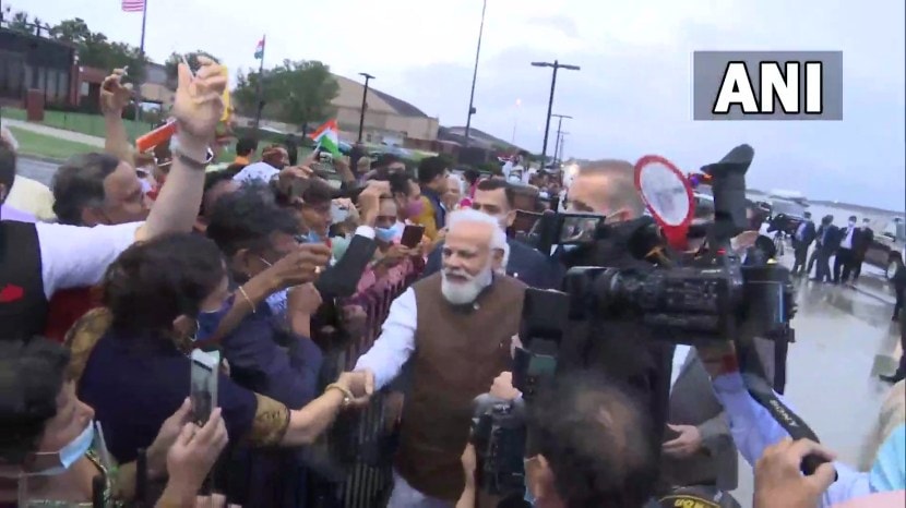 Indian Americans welcome PM Modi in Washington