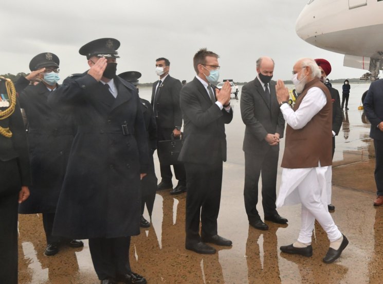 Indian Americans welcome PM Modi in Washington