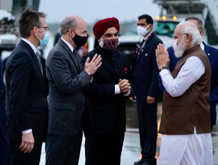 Indian Americans welcome PM Modi in Washington