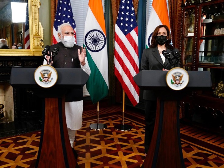 Modi kamala harris meeting