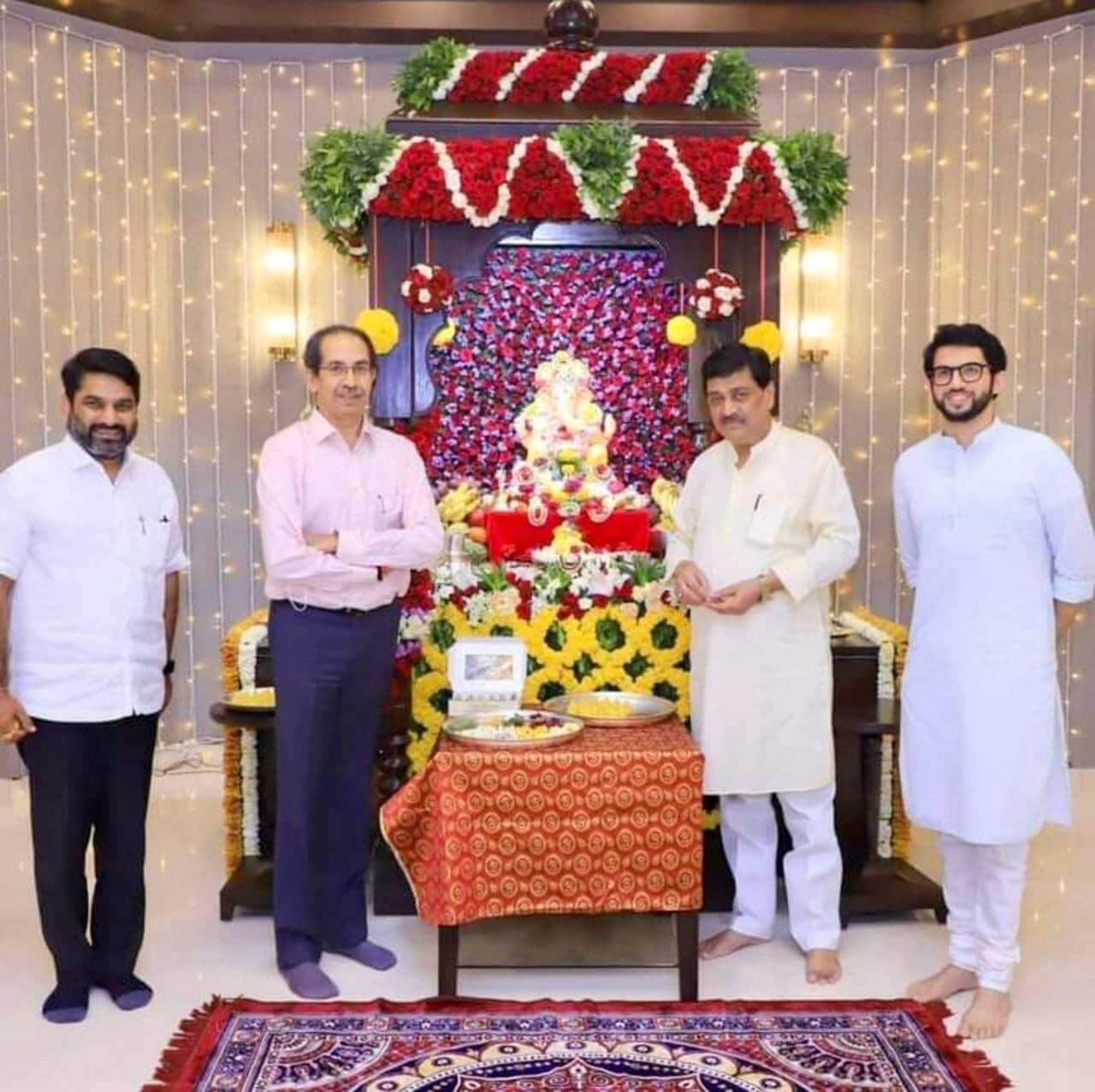 Varsha Bungalow Ganeshotsav 2021 CM Uddhav Thackeray