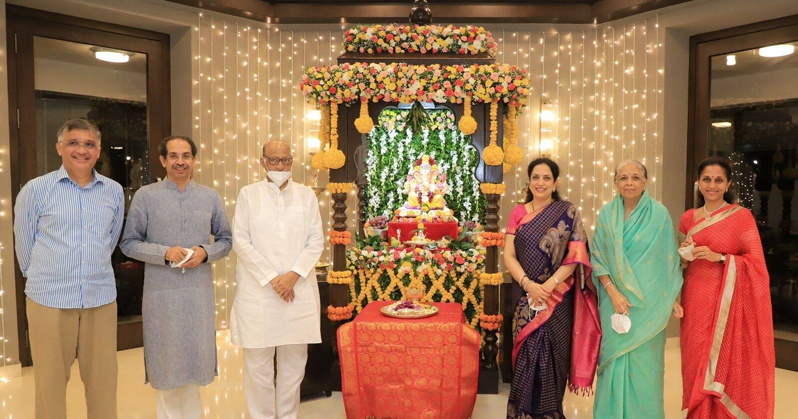Varsha Bungalow Ganeshotsav 2021 CM Uddhav Thackeray