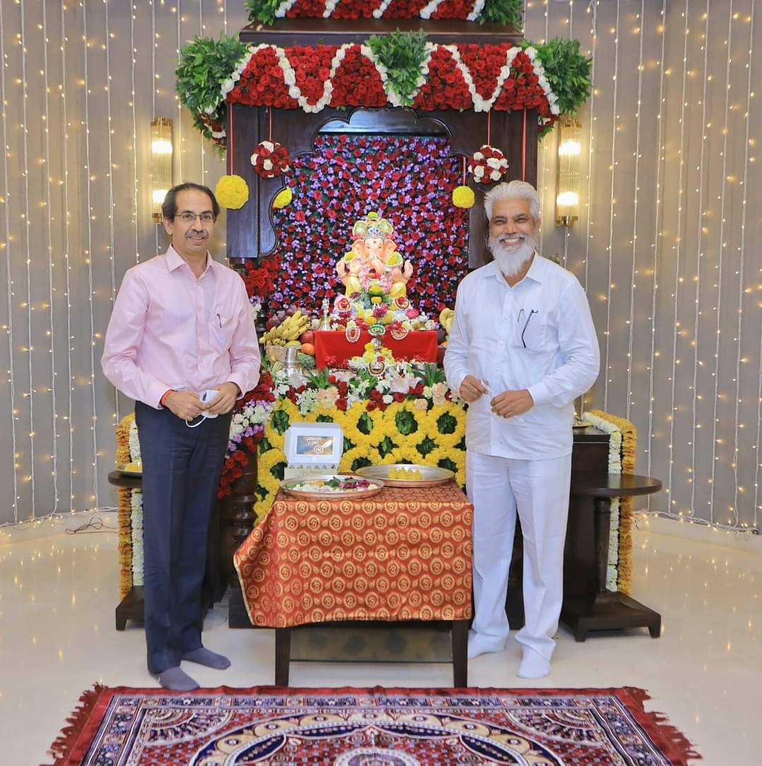 Varsha Bungalow Ganeshotsav 2021 CM Uddhav Thackeray