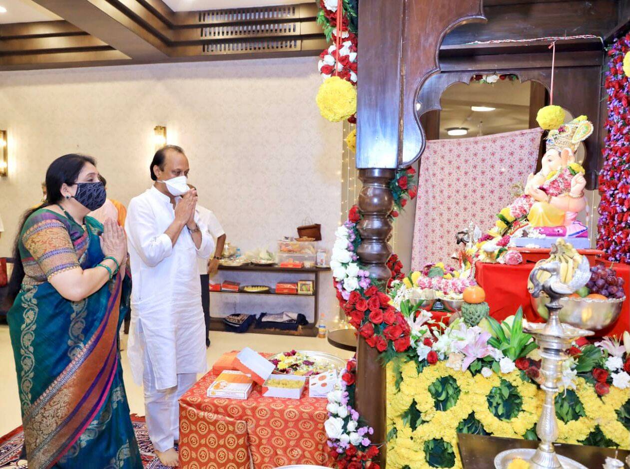 Varsha Bungalow Ganeshotsav 2021 CM Uddhav Thackeray