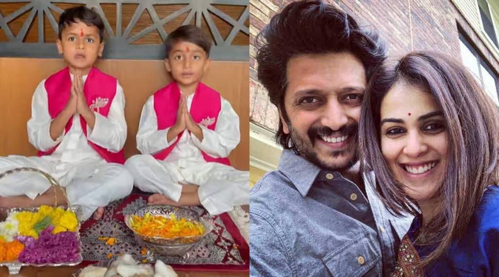 riteish deshmukh, Genelia Deshmukh, ganpati chaturthi