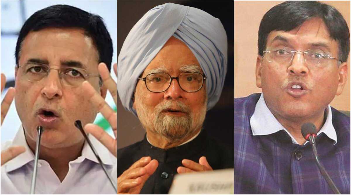 Congress And Daughter Of Manmohan Singh Criticize BJP Leader Health   Congress Randeep Surjewala Manmohan Singh Mansukh Maldiviya 