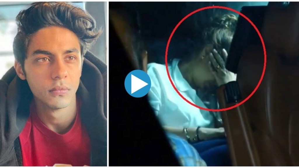 गौरी खान, आर्यन खान, gauri khan video, gauri khan met aryan khan in ncb office, gauri khan crying video viral, gauri khan, aryan khan drugs case, aryan khan,