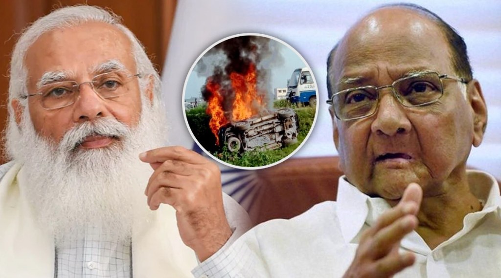 sharad pawar targets modi government on lakhimpur kheri incident