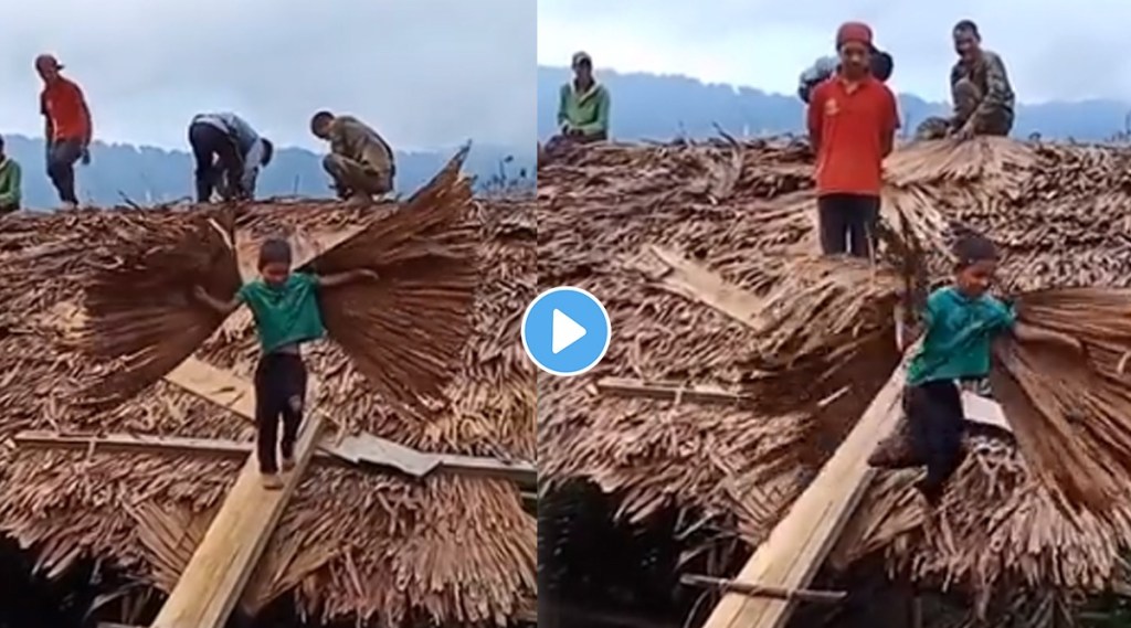 unique experiment of little boy to fly