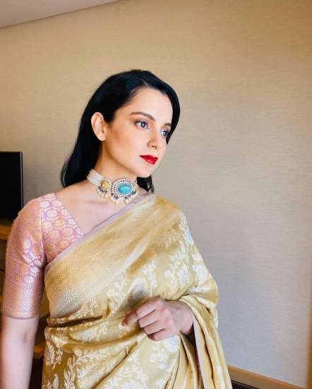 Kangana Ranaut Saree Blouse Collection Fashion