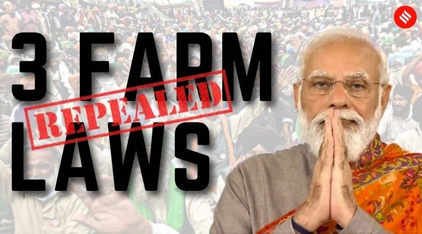 farmer laws repealed important points from PM Modi speech