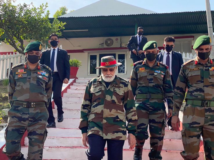 Diwali 2021 Jammu and Kashmir Prime Minister Narendra Modi Visit At Nowshera Indian Army Camp