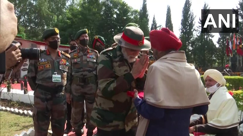 Diwali 2021 Jammu and Kashmir Prime Minister Narendra Modi Visit At Nowshera Indian Army Camp