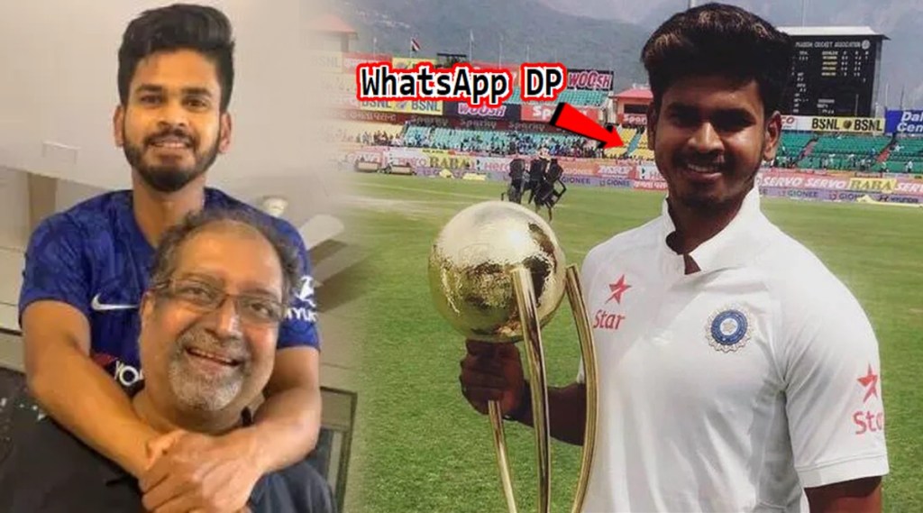 Shreyas Iyer father WhatsApp DP