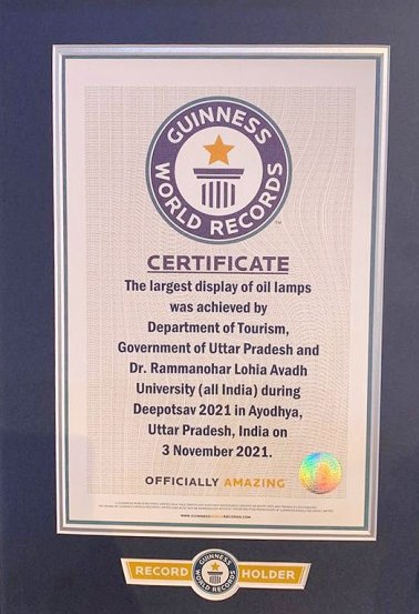 Diwali 2021 Ayodhya Enters Guinness World Record on Deepotsav By Lighting 9 Lakh Diyas