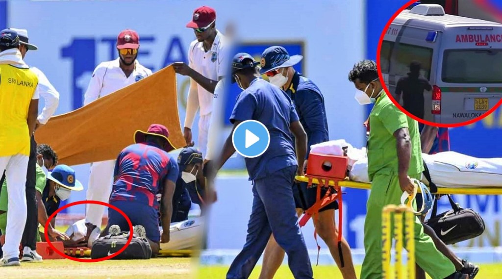 sri lanka vs west indies first test debutant jeremy solozano gets hit on helmet