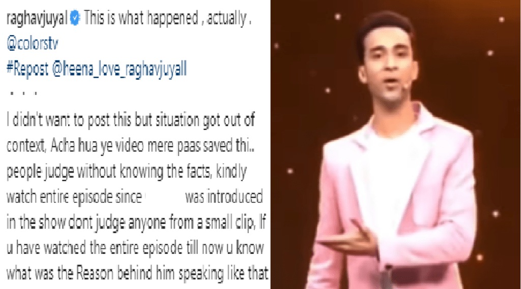 raghav juyal post on dance deewane racist controversy