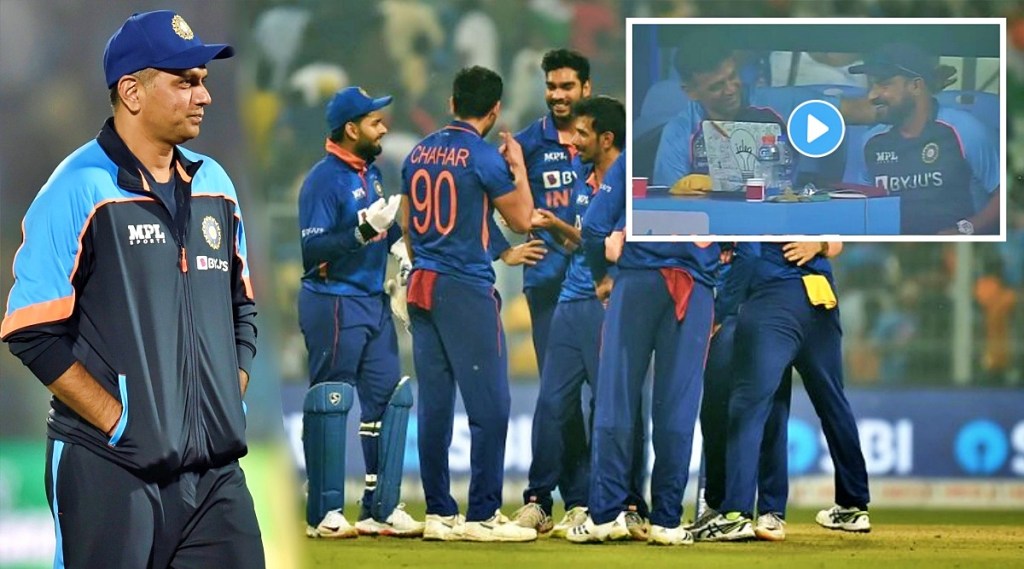 rahul dravid priceless reaction after india win t20 series against new zealand