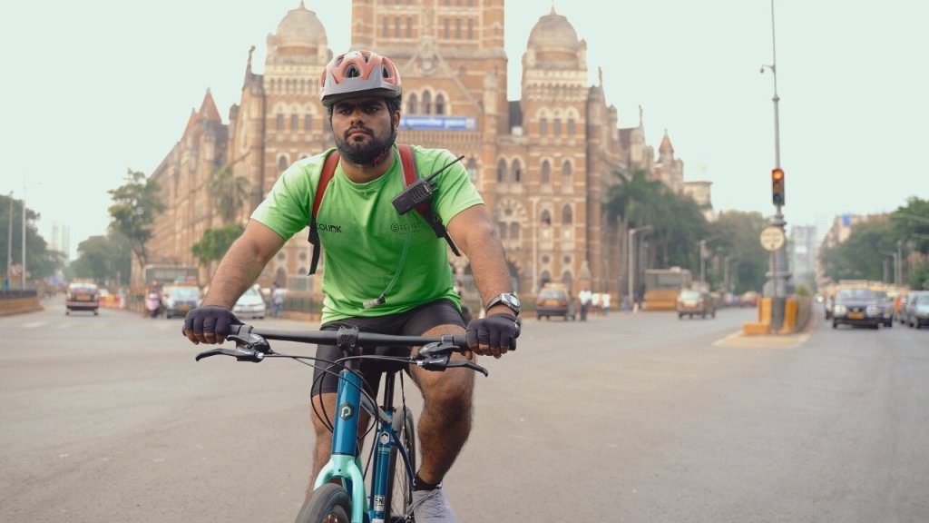 unique-cycle-journey-blind-youth-Road-safety-message