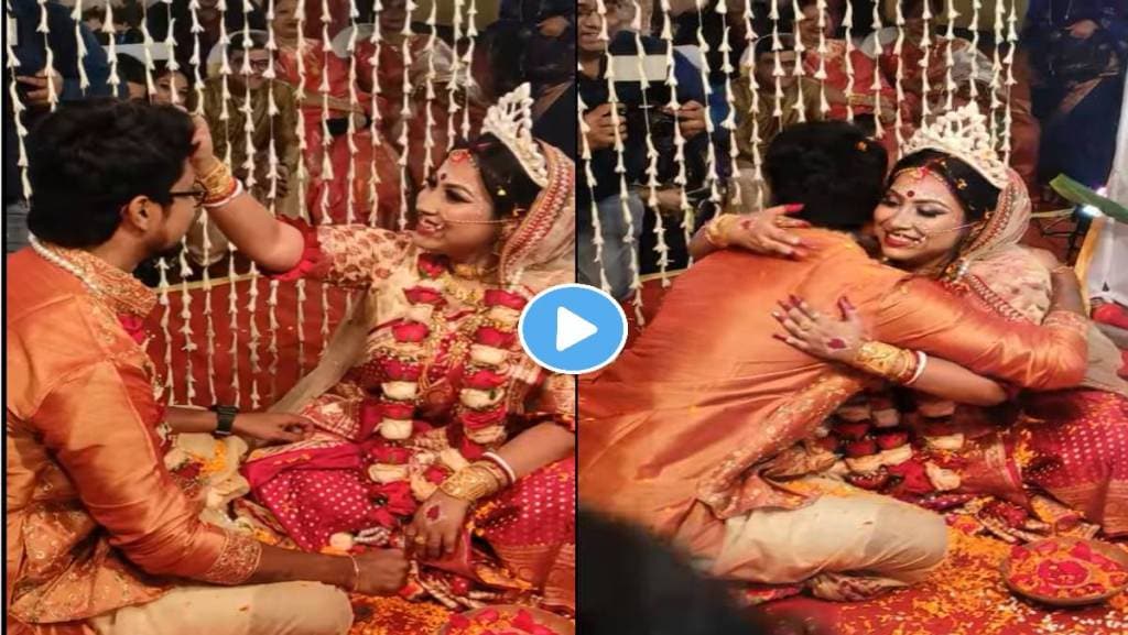 kolkata-bride-puts-sindoor-on-grooms-viral-video